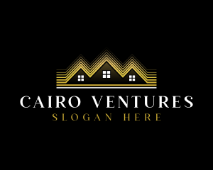 Luxury Roofing House logo design