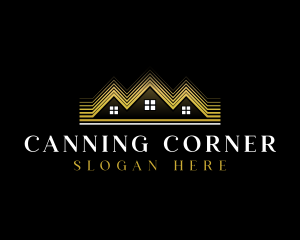 Luxury Roofing House logo design