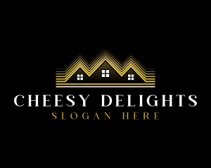 Luxury Roofing House logo design