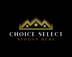 Luxury Roofing House logo design