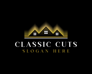 Luxury Roofing House logo design