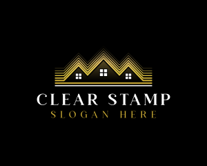 Luxury Roofing House logo design