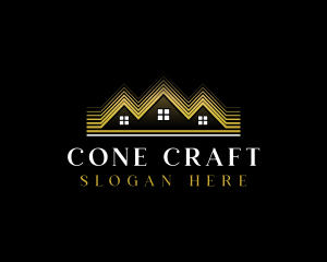 Luxury Roofing House logo design