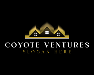 Luxury Roofing House logo design