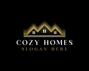 Housing - Luxury Roofing House logo design