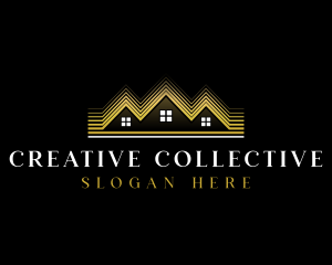 Luxury Roofing House logo design