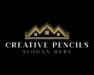 Luxury Roofing House logo design