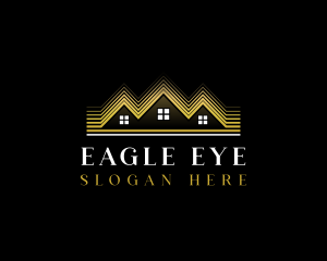 Luxury Roofing House logo design