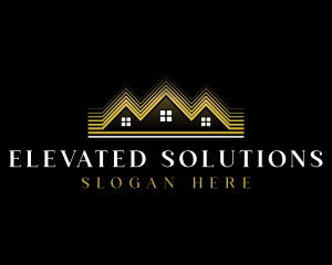 Luxury Roofing House logo design