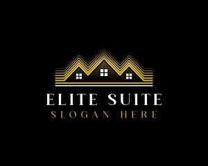 Luxury Roofing House logo design