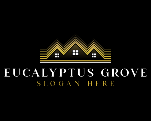 Luxury Roofing House logo design