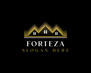 Luxury Roofing House logo design