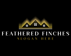 Luxury Roofing House logo design