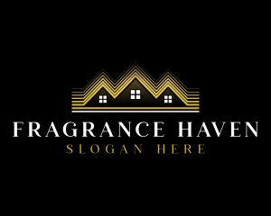 Luxury Roofing House logo design