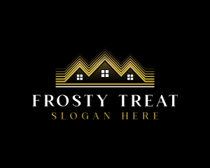 Luxury Roofing House logo design