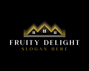 Luxury Roofing House logo design