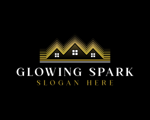 Luxury Roofing House logo design