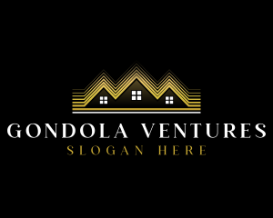 Luxury Roofing House logo design