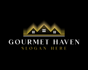 Luxury Roofing House logo design