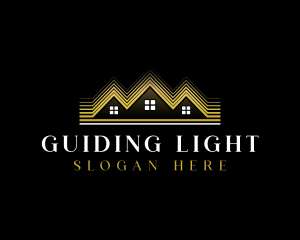 Luxury Roofing House logo design