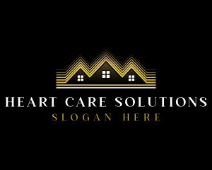 Luxury Roofing House logo design