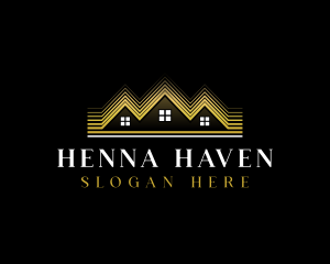 Luxury Roofing House logo design