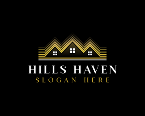 Luxury Roofing House logo design