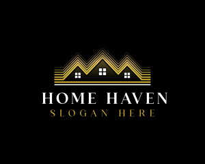 Housing - Luxury Roofing House logo design