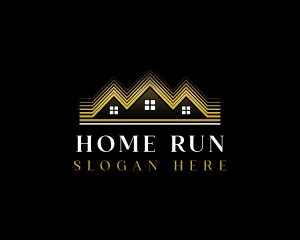 Luxury Roofing House logo design