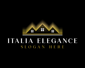 Luxury Roofing House logo design