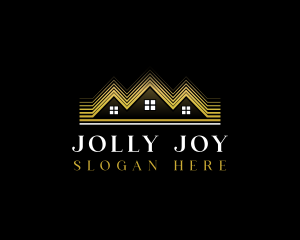 Luxury Roofing House logo design