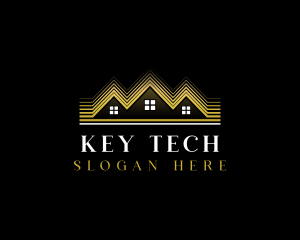 Luxury Roofing House logo design