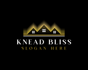 Luxury Roofing House logo design