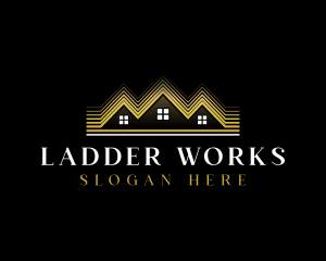 Luxury Roofing House logo design