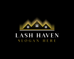 Luxury Roofing House logo design