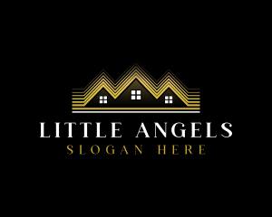 Luxury Roofing House logo design