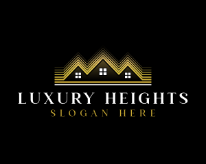 Luxury Roofing House logo design