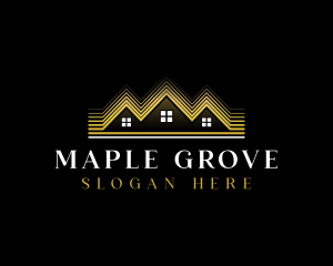 Luxury Roofing House logo design