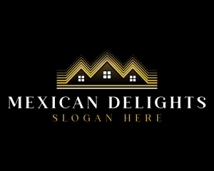 Luxury Roofing House logo design