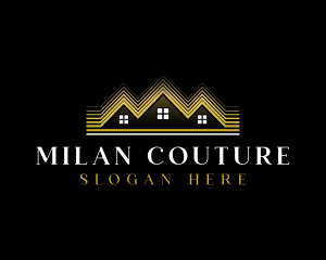 Luxury Roofing House logo design