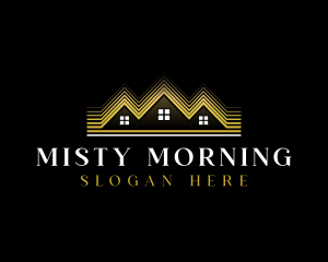 Luxury Roofing House logo design