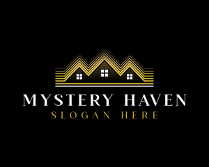 Luxury Roofing House logo design