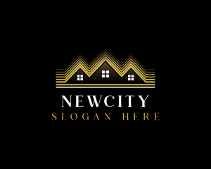 Luxury Roofing House logo design