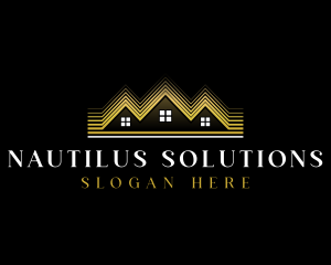 Luxury Roofing House logo design