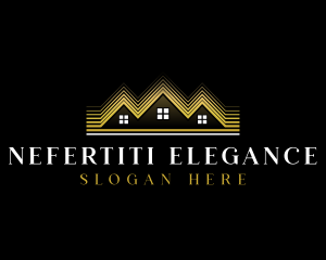 Luxury Roofing House logo design