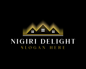 Luxury Roofing House logo design