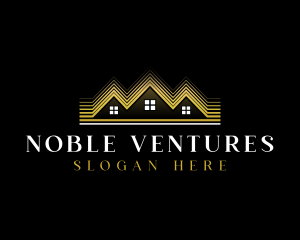 Luxury Roofing House logo design