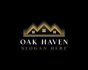 Luxury Roofing House logo design