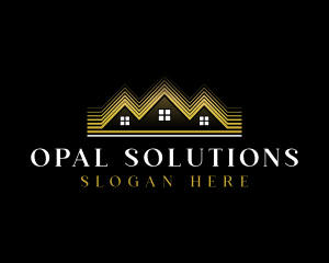 Luxury Roofing House logo design