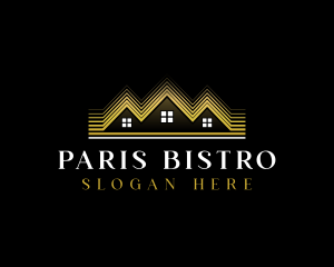 Luxury Roofing House logo design